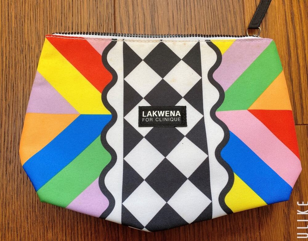 Clinique by Lakwena Multi-Colored Cosmetic Makeup Travel Bag